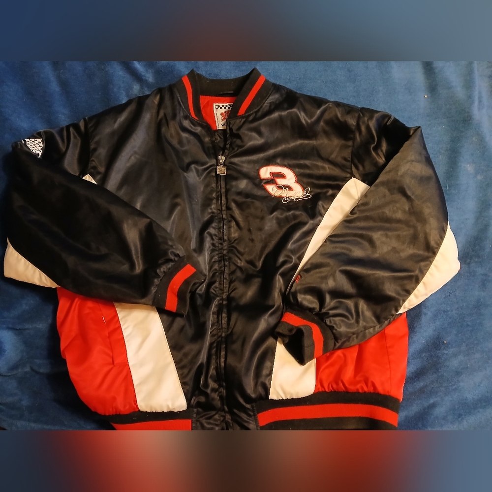 Black and Red NASCAR Jacket. Dale Earnhardt Senior #3. Mens 2xL - Picture 2 of 6